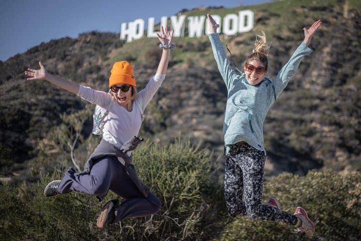 Sunset Hike Behind the Hollywood Sign with Comedians and Dogs