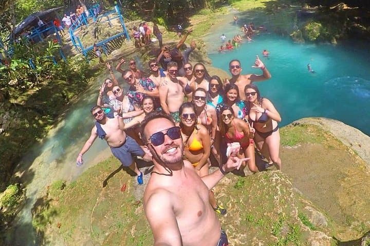 Blue Hole & Secret Falls: Ocho Rios Waterfall Hike and Rope-Swing Adventure