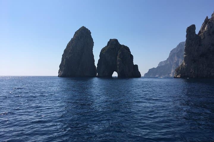 Capri Gozzo Boat Tour and Blue Grotto with Anacapri Chairlift from Naples