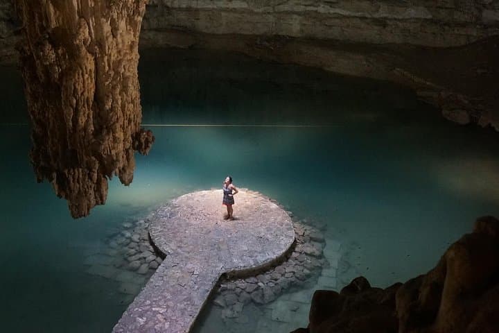Cenote Suytun, Río Lagartos & Las Coloradas Day Tour — Swim a Cenote, Watch Flamingos and See Pink Lakes