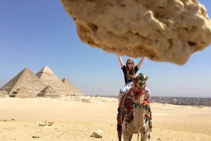 Full-Day Private Giza Pyramids & Egyptian Museum Tour with Camel and Felucca Rides photo 2