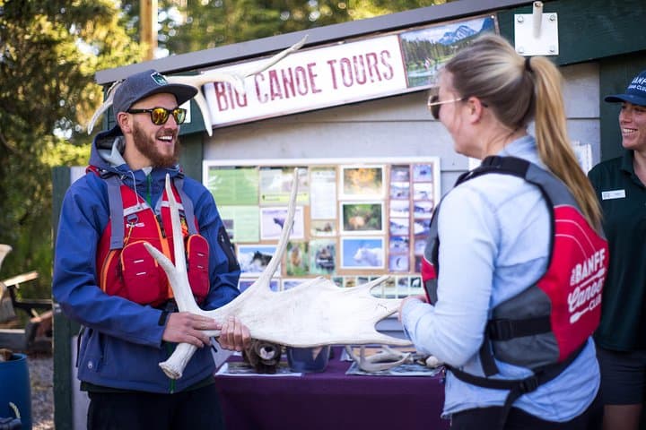 Bow River Big Canoe Tour — Banff Family Voyageur Canoe Experience photo 4
