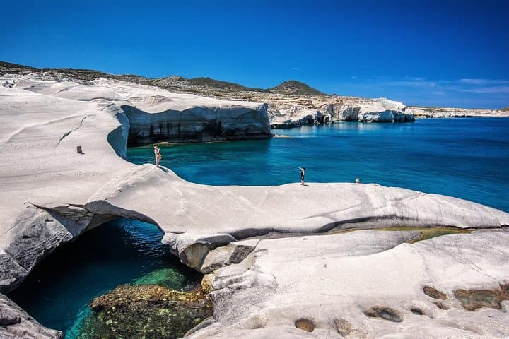 Exploring Milos Beaches: Sarakiniko and Paleochori's Volcanic Shores