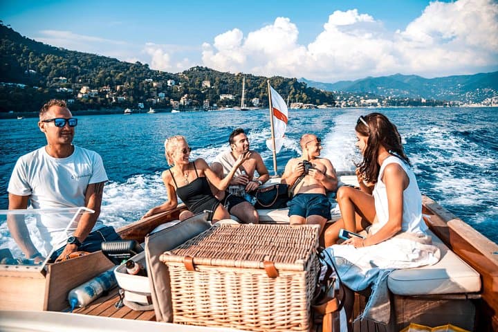 Private Boat Tour in the Gulf of Portofino — San Fruttuoso, Camogli & Portofino by Wooden Boat photo 2
