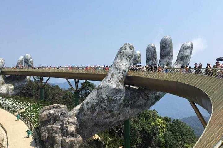 Sunset at Da Nang’s Golden Bridge: Ba Na Hills Cable Car Private Tour photo 2