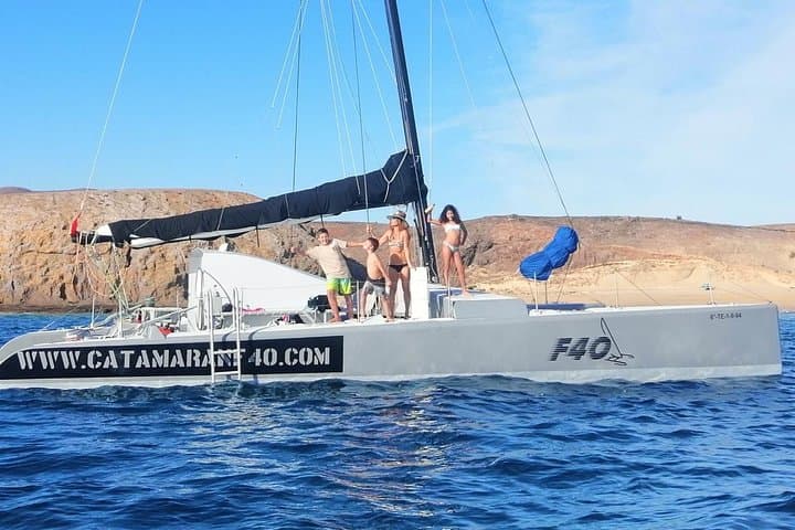 Half-Day Catamaran F40 Sailing in Lanzarote with Snorkeling photo 3