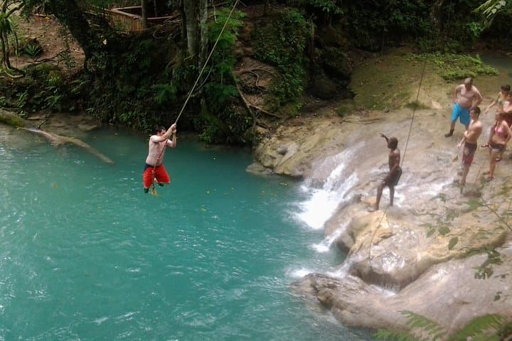 Blue Hole, Zipline & Dunn's River Falls Day Trip from Falmouth photo 4