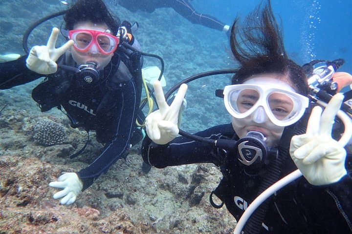 Blue Cave Experience Diving at Cape Maeda, Okinawa — Private Instructor, Fish Feeding & Photos photo 3