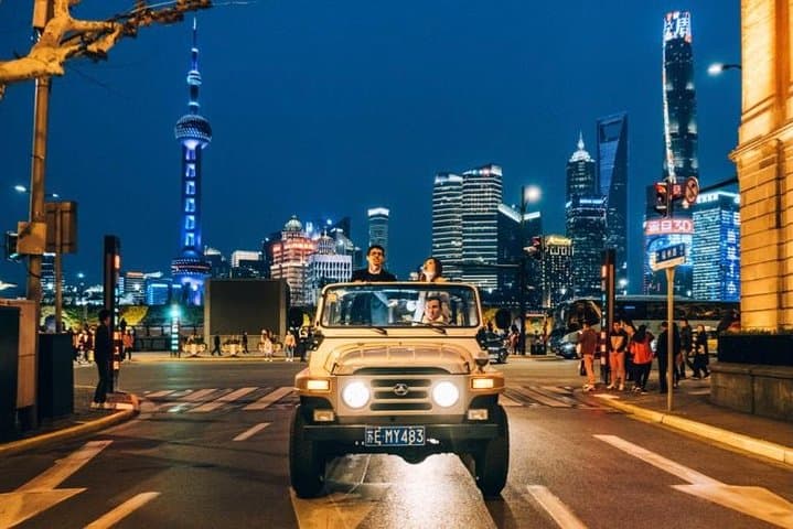 Shanghai Chic Night Ride: Convertible Jeep Downtown Tour (2 Hours) photo 2