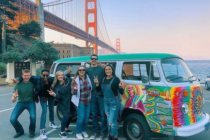 San Francisco Private Love Tour aboard a 1970s VW Hippie Bus