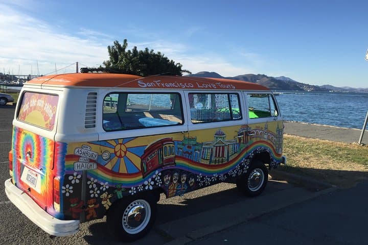 San Francisco Holiday Lights Tour: VW Bus Evening Ride to Union Square & Golden Gate Views photo 6