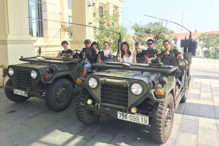 Hai Van Pass Jeep Transfer: Marble Mountains, Lang Co Beach & Waterfall Swim