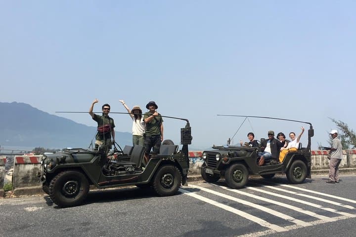 Hai Van Pass Jeep Transfer: Marble Mountains, Lang Co Beach & Waterfall Swim photo 2