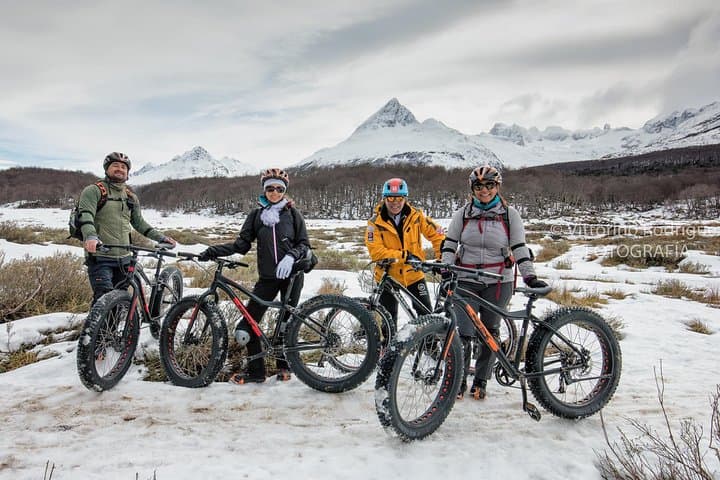 Ushuaia E-Bike & Beaver Ice Tour: Ride Frozen Lakes in Wolf Valley