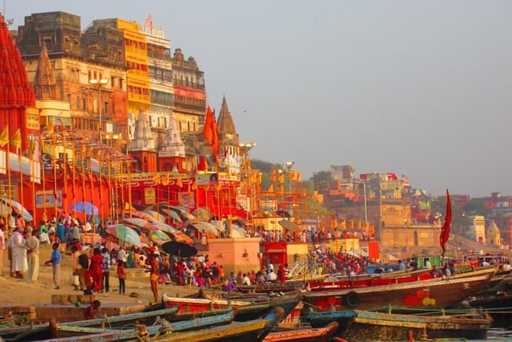 Overnight Varanasi Tour from Delhi: Ghats, Ganges Sunrise & Sarnath