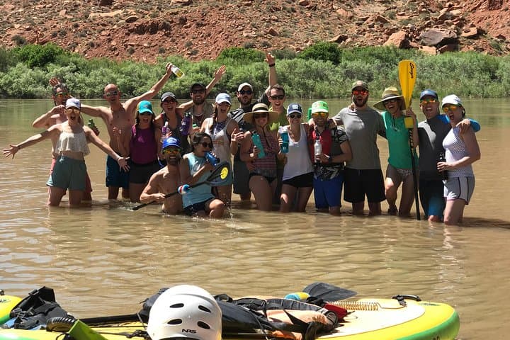Moab Rappelling and Stand-Up Paddleboard Combo: Canyoneering to the Colorado River photo 4