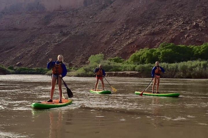 Moab Rappelling and Stand-Up Paddleboard Combo: Canyoneering to the Colorado River photo 6