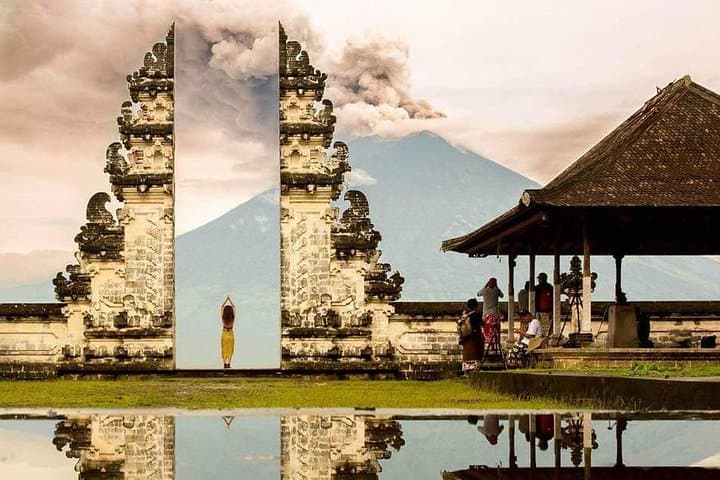 Sunrise at Bali's Gate of Heaven and Tukad Cepung Waterfall photo 2