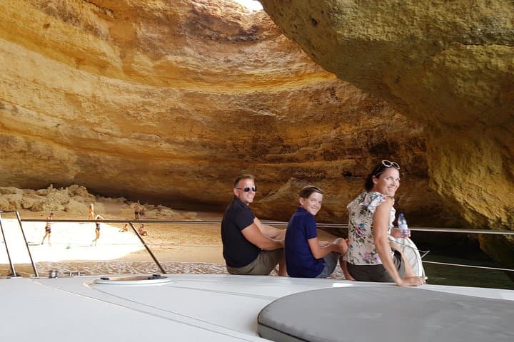 Benagil Cave Cruise from Vilamoura: Private Yacht to Algarve Sea Caves