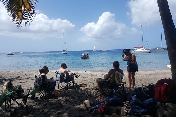 Beach n Chill Tour at Anse Cochon — Black Sand, Wood-Fire Cooking & Snorkel in St. Lucia