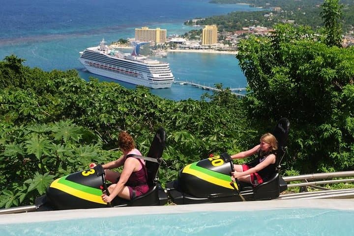 Mystic Mountain Canopy Experience: Sky Explorer, 1,000m Bobsled & Ziplines from Montego Bay