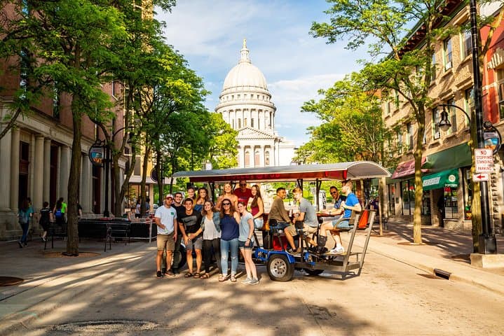 Madison Trolley Pub: Two-Hour Pedal-Powered Pub Crawl on State Street