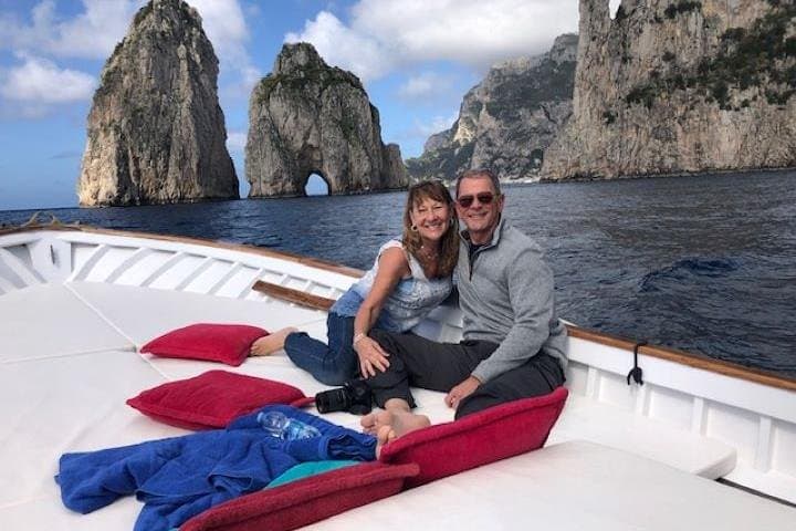 Capri Gozzo Boat Tour and Blue Grotto with Anacapri Chairlift from Naples photo 2