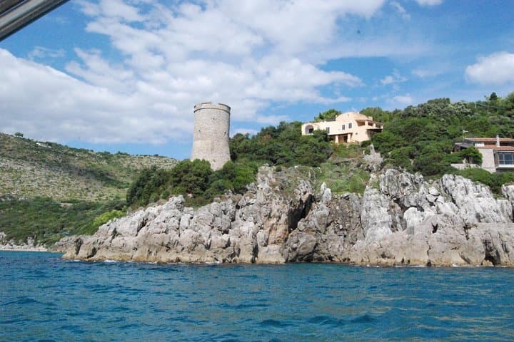 Ulysses Coast Boat Tour — Gaeta Cliff Cruise, Grotta del Turco & Snorkel