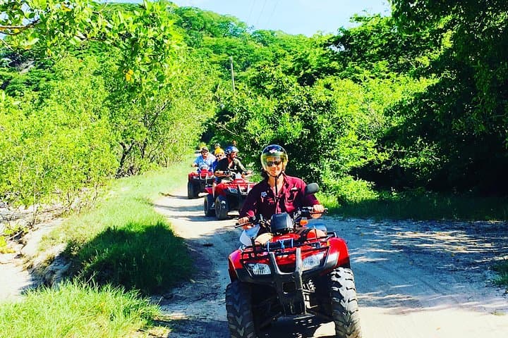 Punta Cana Full-Day ATV, Cave & Catamaran Snorkel Adventure
