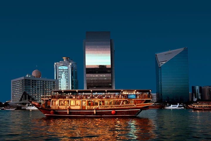 Moonlit Dhow Dinner Cruise on Dubai Creek — Buffet, Tanoura Show & Skyline Views photo 4
