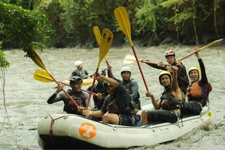 Bogotá to Tobía: Full-Day Eco-Extreme Adventure — Zipline, Canyoning & Rafting