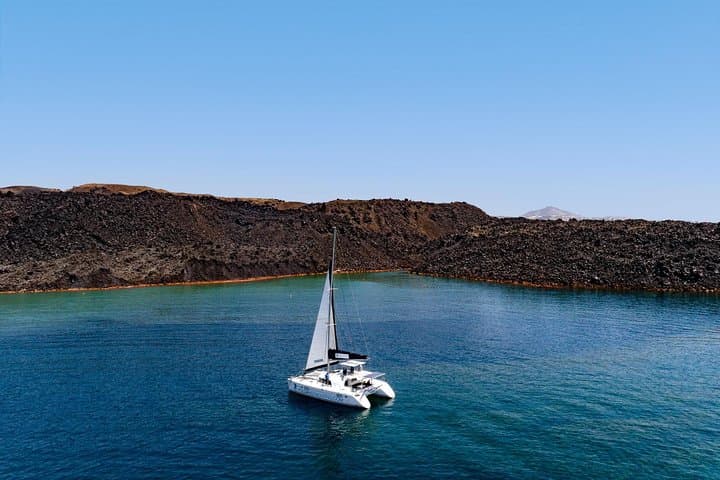 Santorini Sunset Cruise: BBQ, Hot Springs & Red Beach Swim photo 3