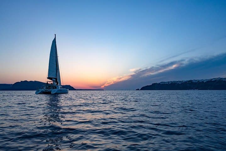Santorini Sunset Cruise: BBQ, Hot Springs & Red Beach Swim photo 5