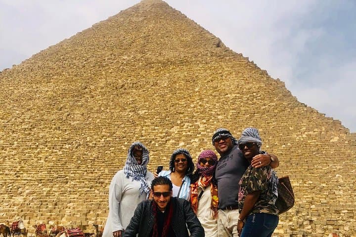 VIP Pyramids of Giza, Sphinx, Saqqara & Memphis Private Tour with Camel Ride