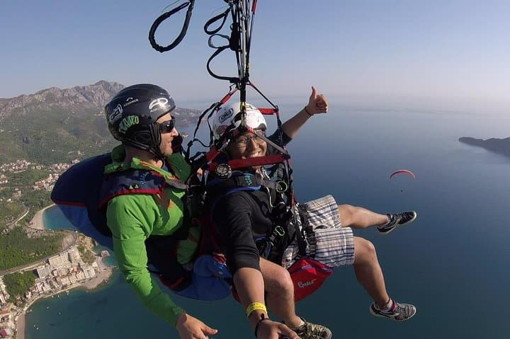 Soar Above Budva: Tandem Paragliding Over Bečići Beach (All-Inclusive) photo 3
