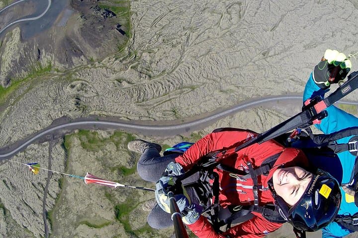 Tandem Paragliding Over Reykjavik Lava Fields — Blue Mountains Tandem Flight photo 5