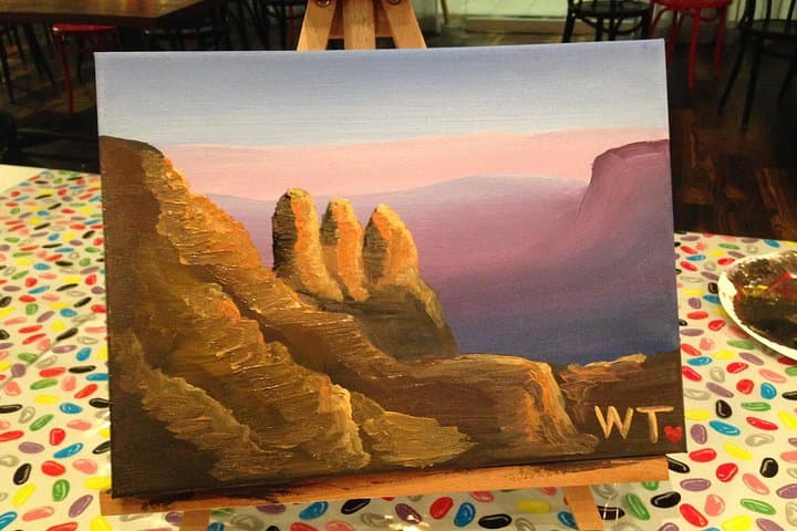 Paint and Sip BYO in Brisbane CBD — Friday Night Art Class at Wesley Taylor photo 3