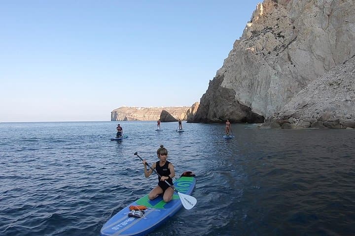 Santorini Stand-Up Paddle and Snorkel: Caldera Cliffs & Hidden Cove SUP Tour photo 4