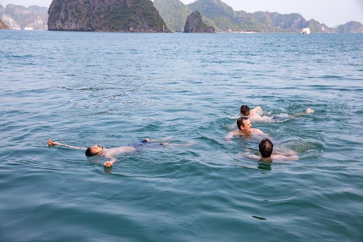 Luxury Day Cruise Halong Bay & Lan Ha Bay — Dark Cave, Swimming & Cooking Class photo 3