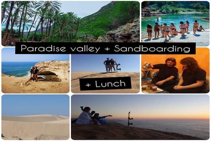 Full-Day Paradise Valley & Agadir Sandboarding Tour with Lunch