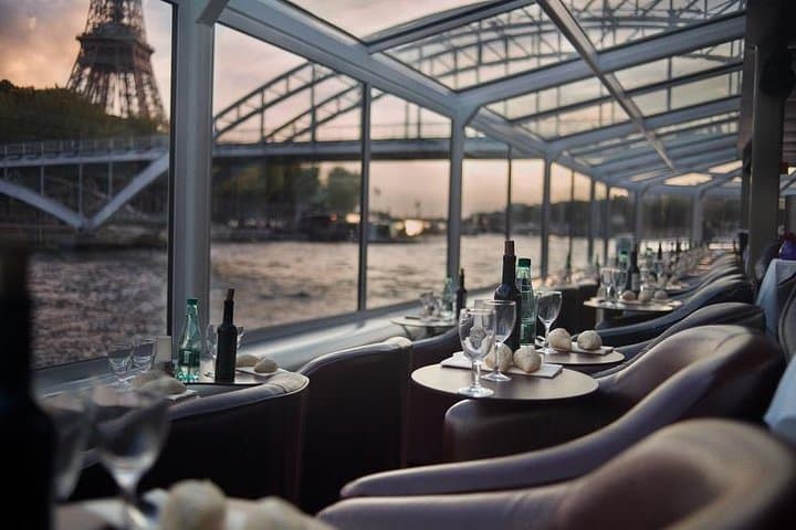 Seine River 3-Course Dinner Cruise — Evening Views from Bir-Hakeim