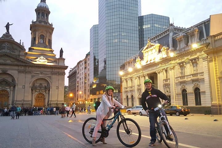 Santiago Evening Bike Tour: Night Cycling Through Centro & Providencia photo 2