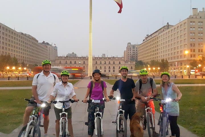 Santiago Evening Bike Tour: Night Cycling Through Centro & Providencia photo 3