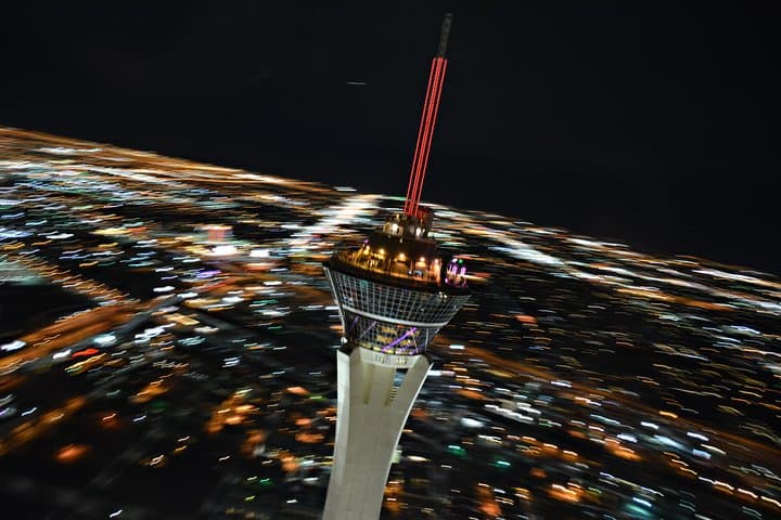 Exchange Vows Above the Lights: Las Vegas Night Flight Helicopter Wedding photo 3