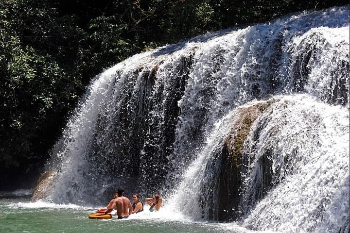Estancia Mimosa Waterfall Trail: 8 Falls, Swim & Birdwatching near Bonito