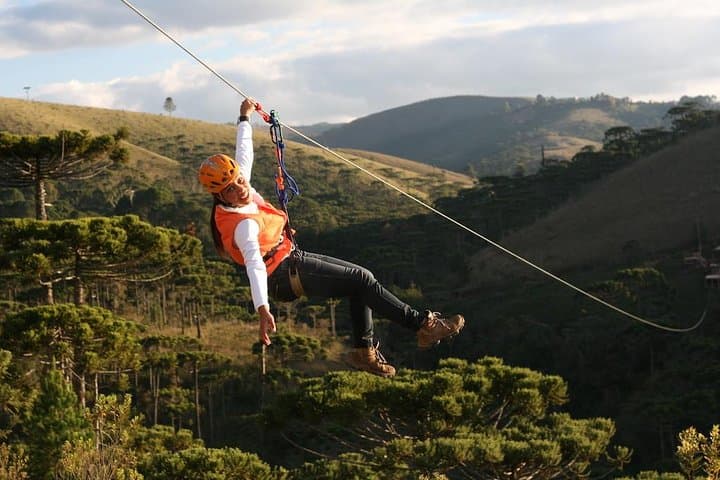 Sapucaí Canopies Zipline in Horto Florestal — Campos do Jordão Adventure