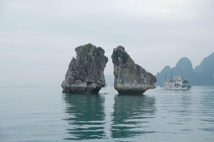 Halong Bay 8-Hour Private Day Cruise from Halong City — Kayak, Cave & Beach photo 3
