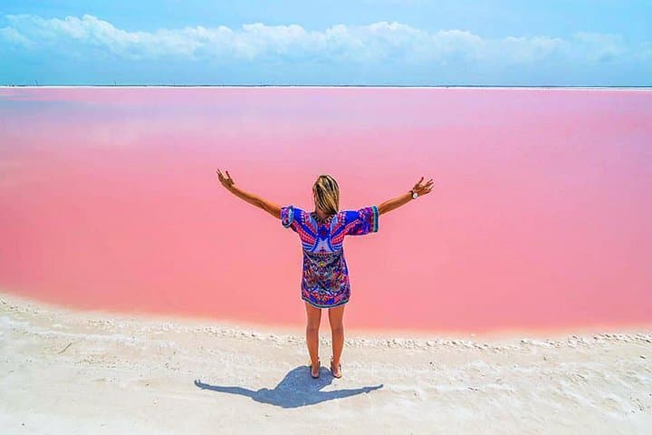 Las Coloradas Pink Lakes & Río Lagartos Day Tour from Cancún photo 1
