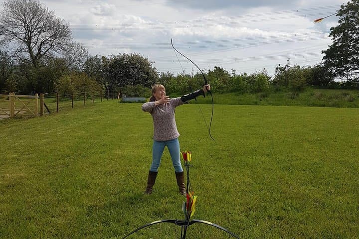 Aerial Archery Session in Pembrokeshire — Indoor & Outdoor Bow Experience