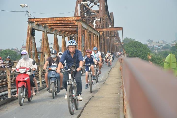 Half-Day Hanoi Bicycle Tour: Long Bien Bridge, Railway Street & Red River Island photo 3